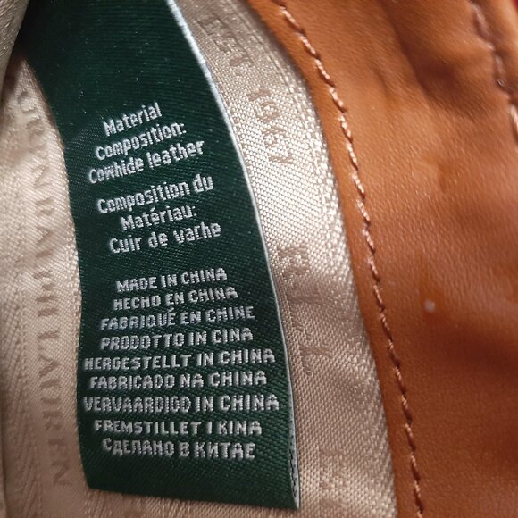 Ralph Lauren Vermillion Red Chiswell Leather Zip Clutch Organizer Wallet - Picture 5 of 9